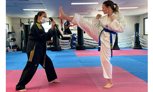 Shelly and Martial Arts instructor Karen.